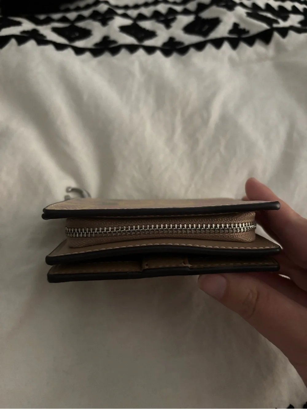 NWT-Coach Rainbow Multicolor Signature Snap Small Wallet